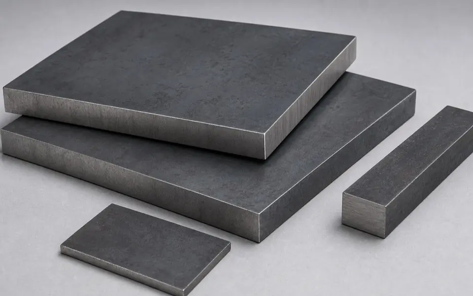 Q355 and S355 structural steel plates and solid bar stock