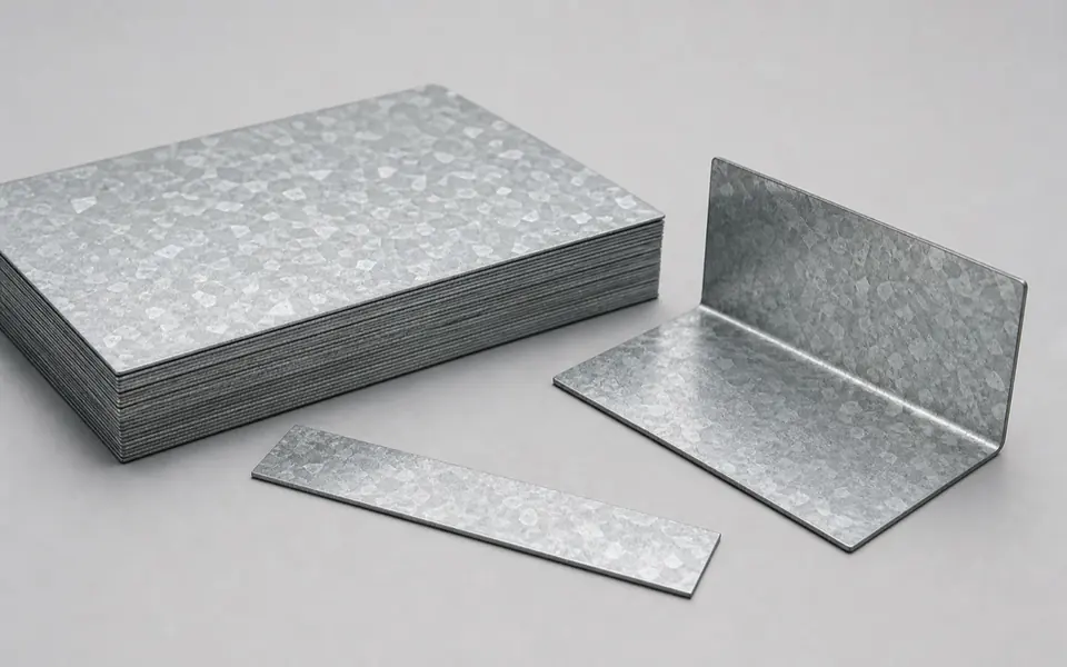 SECC and SGCC zinc-coated steel sheet and formed coupon