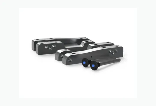Line array rigging clamps and precision speaker suspension hardware